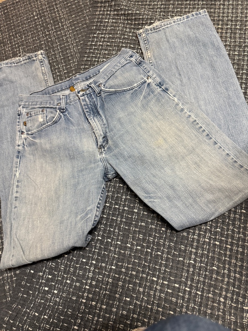 Classic Light Blue Straight Jeans for Men